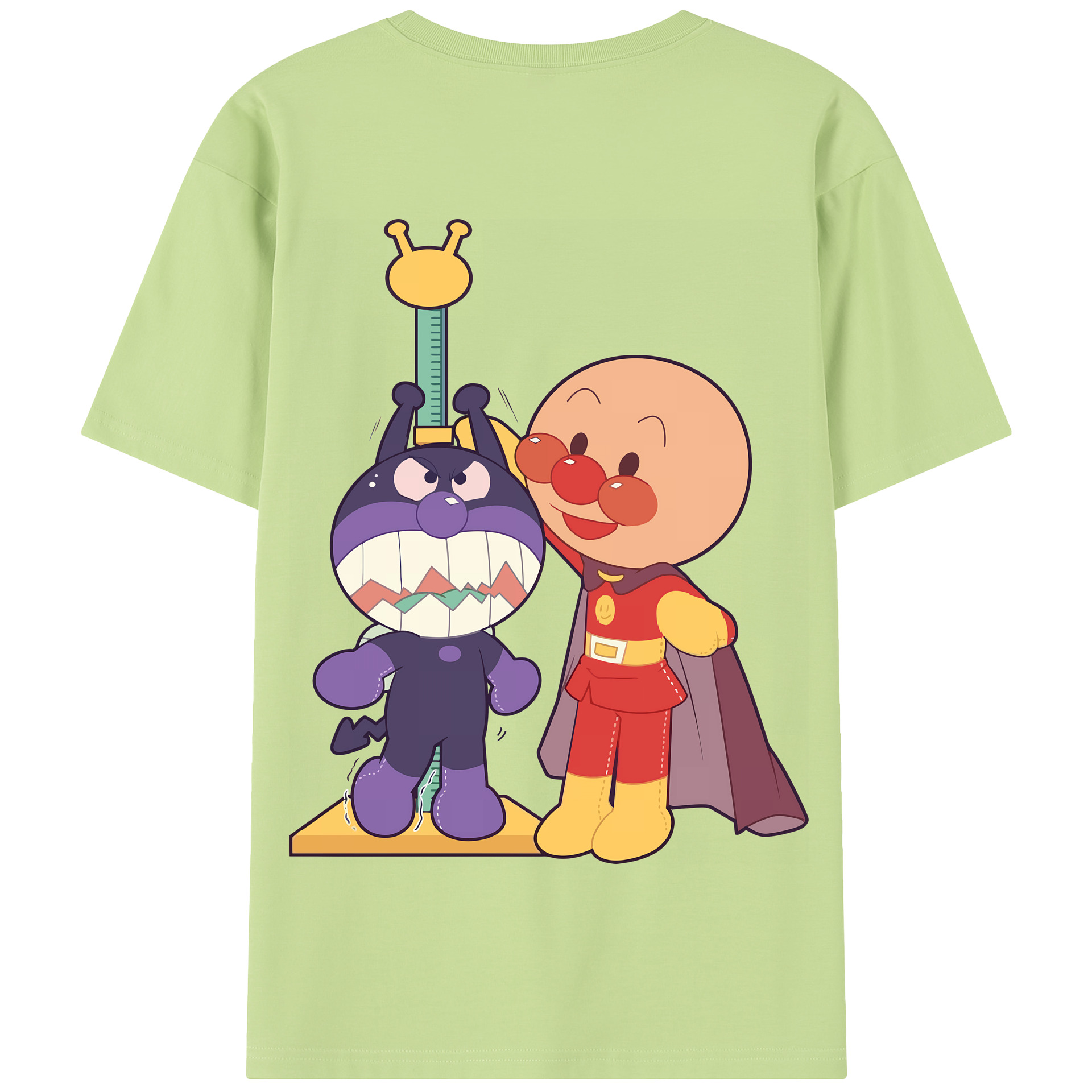 （画像用） アンパンマン Anpanman 綿100％半袖Tシャツ（背面プリント）